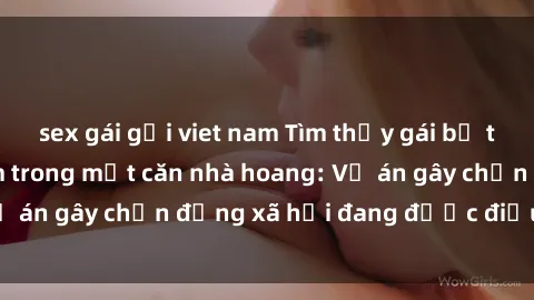 sex gái gọi viet nam Tìm thấy gái bị trói và bị hiếp dâm trong một căn nhà hoang: Vụ án gây chấn động xã hội đang được điều tra vào.